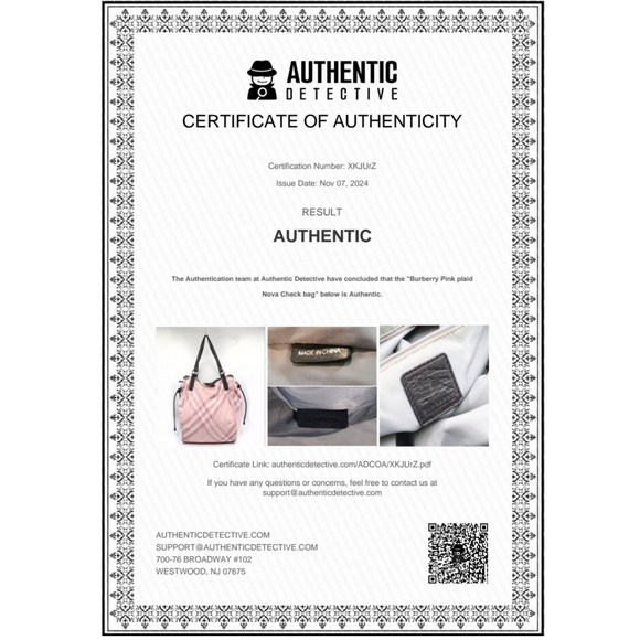 Burberry [Authentic] Pink Nova Check Nylon & Leather XL Shopper Tote Bag w/ COA - Picture 15 of 15
